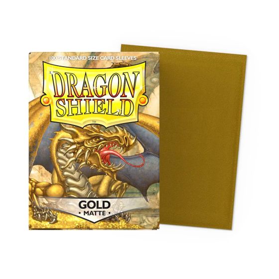 Gold - Matte Sleeves (100x) - Standard Size - Dragon Shield