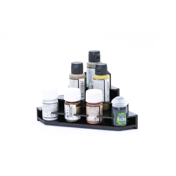 Kraken Wargames Black Rack Endstück Farbregal (Pigment)