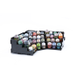 Kraken Wargames Black Rack Eck Farbregal Top für Citadel Farben