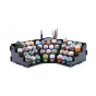 Kraken Wargames Black Rack Eck Farbregal Top für Citadel Farben
