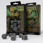 Gray & Black - Celtic 3D Revised Dice Set - Q Workshop